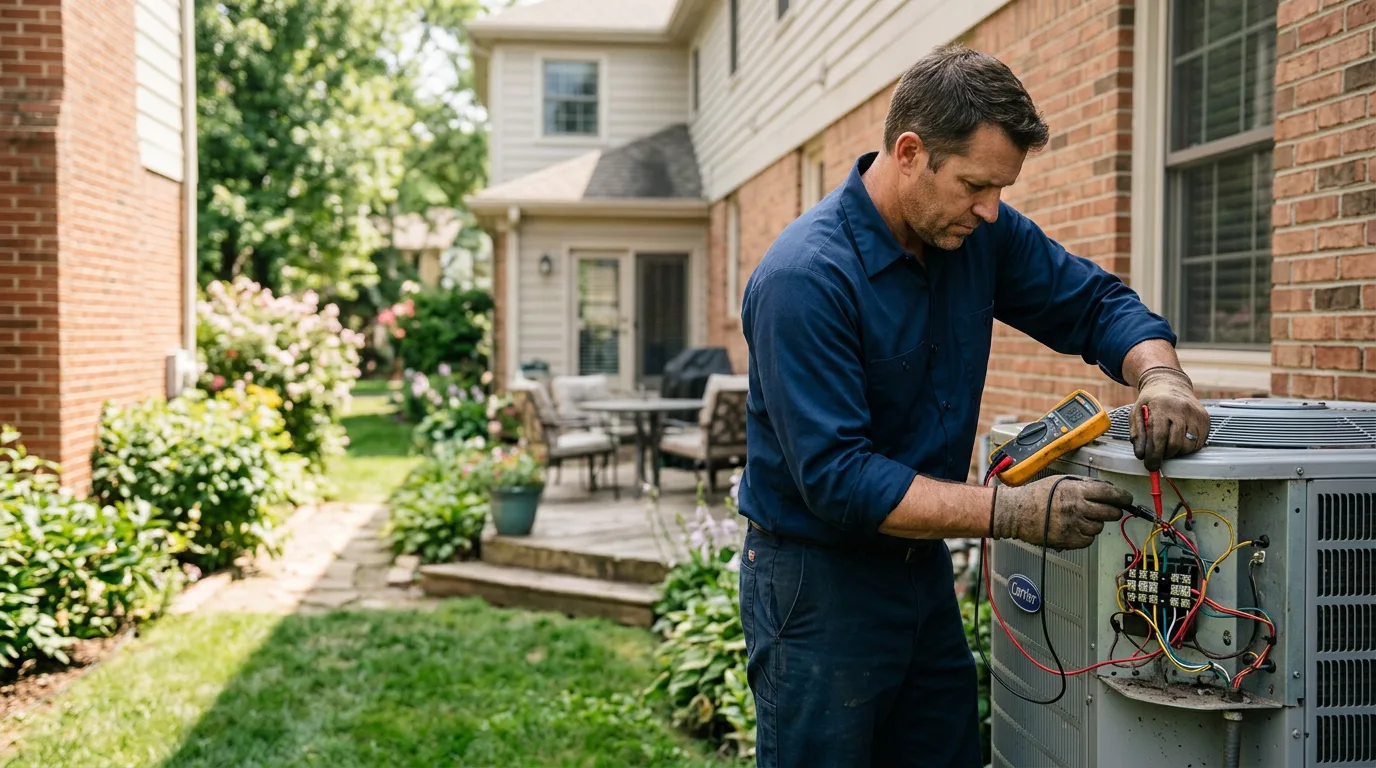 HVAC technician working near West Coxsackie, NY